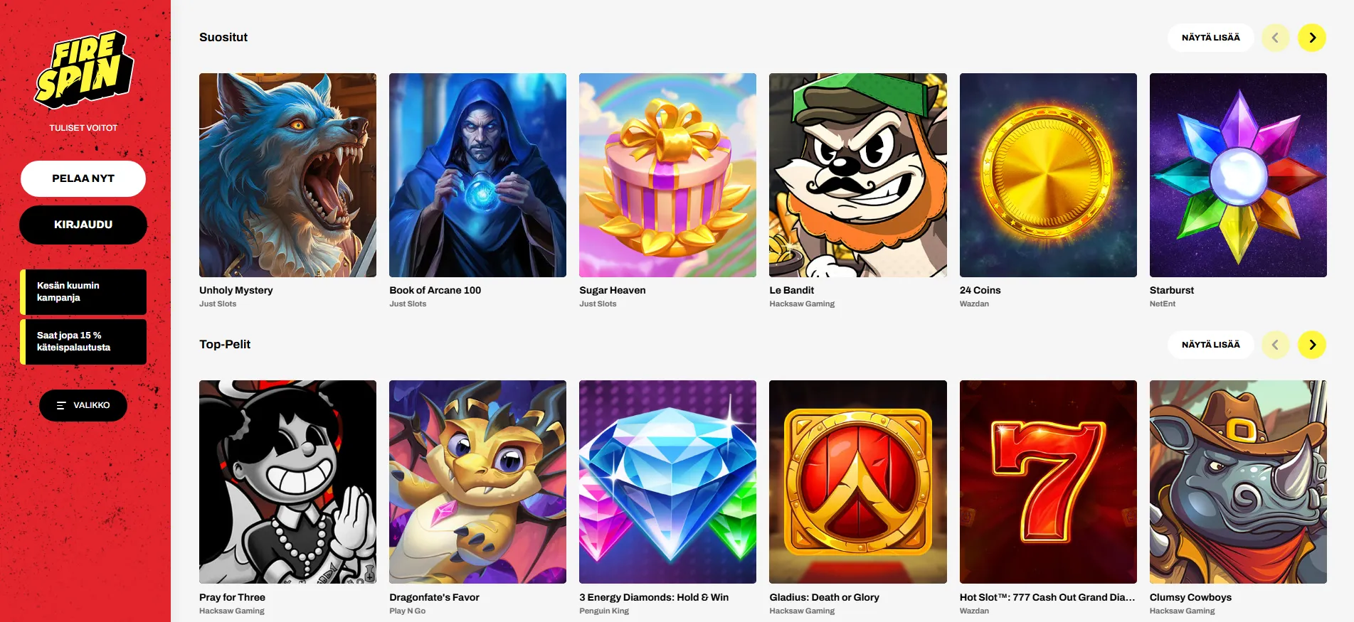 Firespin Casino Games