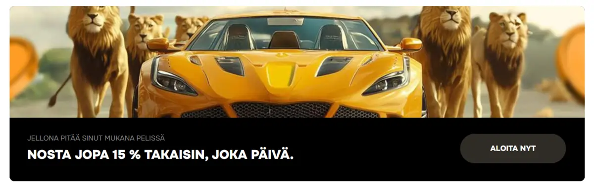 Jellona Casino päivittäinen käteishyvitys