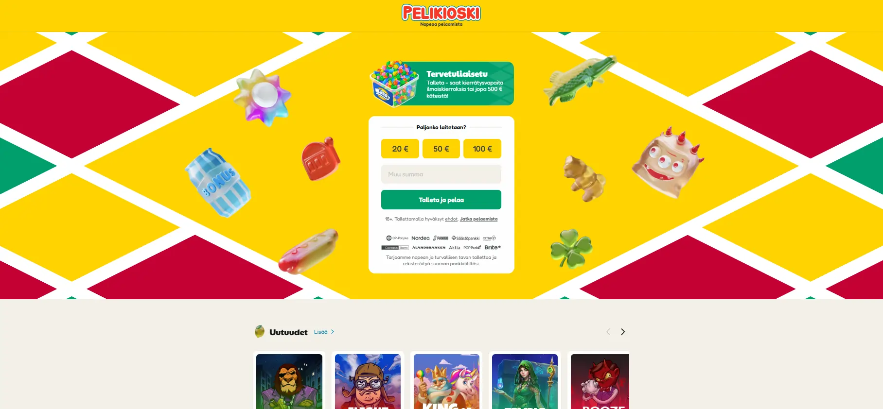 Pelikioski netticasino, suosittu pikakasino suomalaisille pelaajille