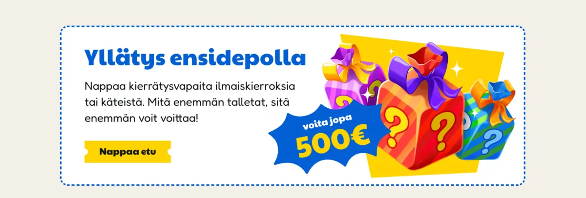 pelikioski casino tervetulobonus