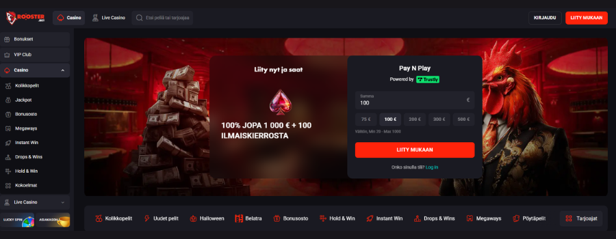 Rooster Bet Casino peliaula