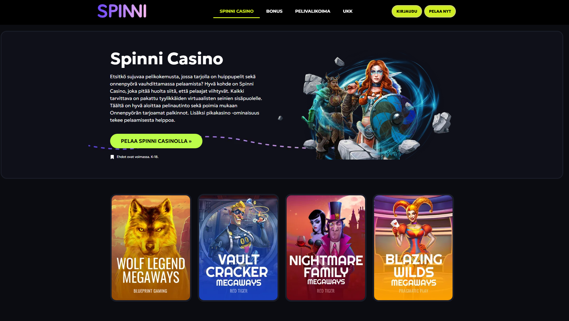 spinni casino live