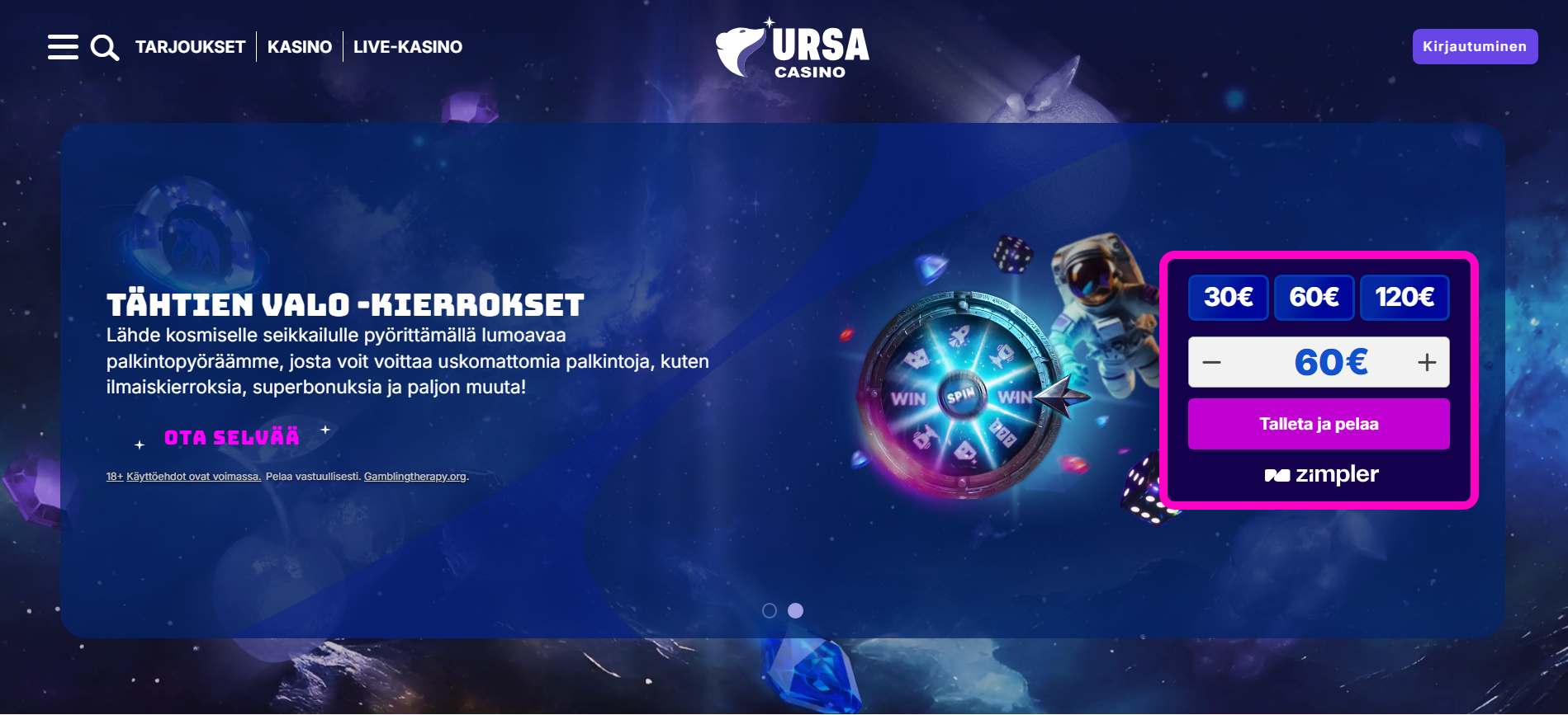 ursa casino rollette